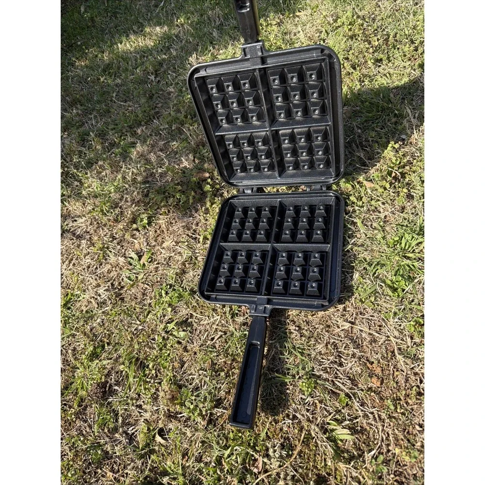 Vintage Nordic Ware Belgian‎ Waffler Stove Top Camping Waffle Iron Maker